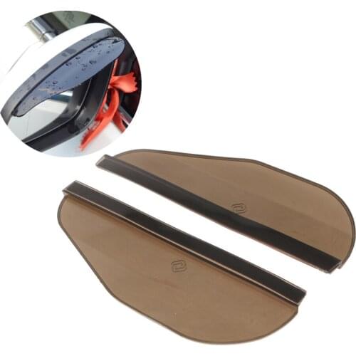 2 Pcs Universal Car Rearview Mirror Rain Eyebrow Auto Rear View Side Rain Shield Snow Guard Sun Visor Shade Protector 7.08x2.16