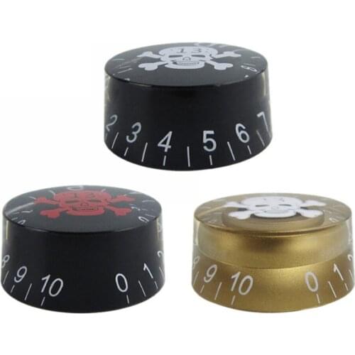 4 Pcs Guitar Control Knobs for 6mm Abalone Speed Volume Tone Potentiometer(POT) Knob Compatible with LP SG Electric Guitar 6mm