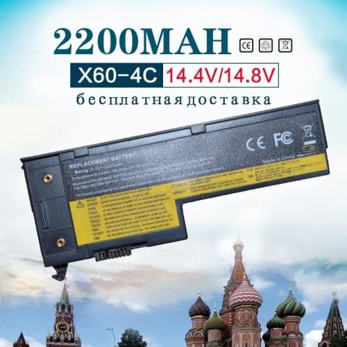Golooloo 14.4v 2200mAh 4 CELLS Laptop Battery for Lenovo THINKPAD X60 X60s X61 X61s 92P1171 40Y7001 40Y6999 42T4505