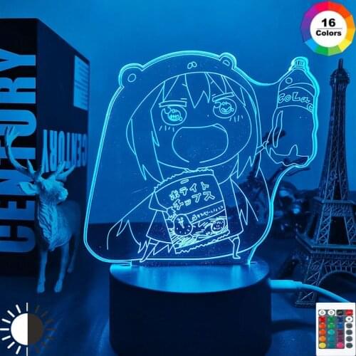 Acrylic 3d Lamp Anime Himouto Umaru Chan for Bedroom Decor Night Light Kids Birthday Gift Room Desk Led Light Manga Himouto