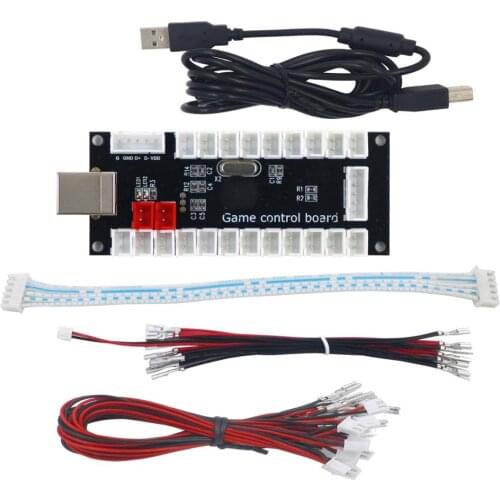 DIY Zero Delay Arcade Game USB Encoder Controller USB Arcade Encoder PC to Joystick And Cable For Controls Arcade Game DIY Kit