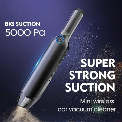 Car cleaners Mini Wireless Car Vacuum Cleaner Super Strong Suction 5000 Pa 60W Portable Handheld Auto Vacumm Cleaner for carhome