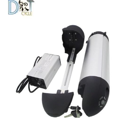 Free shipping 18650 rechargeable bottle type 36V 10Ah 48V 11.6Ah 48V 14Ah Li-ion battery pack down tube battery with charger