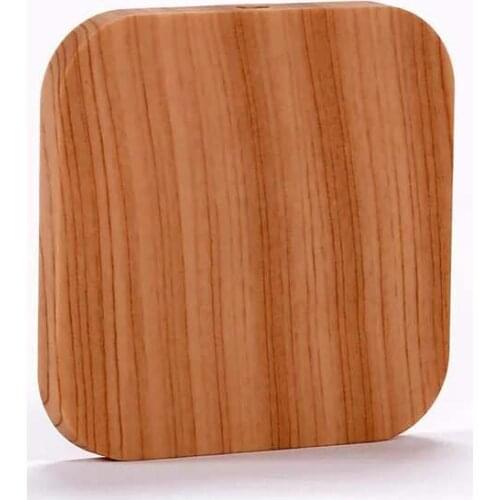 Qi wireless charger Wood grain dual USB output transmitter Mobile phone wireless charger