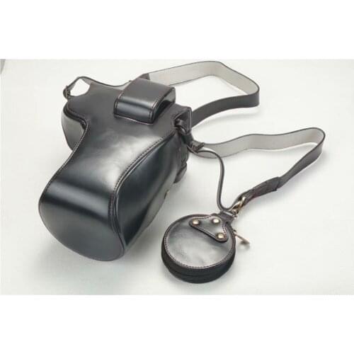 Black/Brown/Coffe Deluxe Edition PU Leather Camera Case Cover For canon EOSR EF R R Camera With Storage Bag Bottom Opening Case