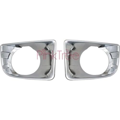 For ISUZU DMAX 2012 2013 2014 Chrome Front Fog Lamp Cover Car Styling Acessories