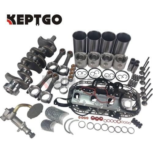 For Isuzu 4JB1 Overhaul Kit&Crankshaft&Connect Rods For Bobcat 843 853 1213 960 2060