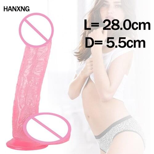 5.5cm Huge Dildo Sex Toys For Women Masturbators Realistic Big Penis 28cm Long Dick Cock Vaginal Anal Dildofor Female Toyshop
