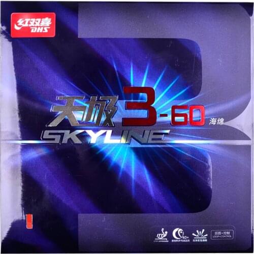 DHS Skyline 3-60 table tennis rubber control+ loop Original pips-in DHS ping pong sponge