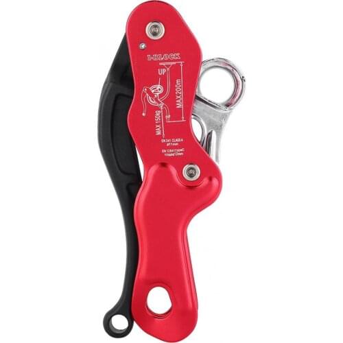 Climbing Carabiner Self-braking Stop Rope Clamp Grab Rescue Rappel Ring Climb Accessories Professional Equipment