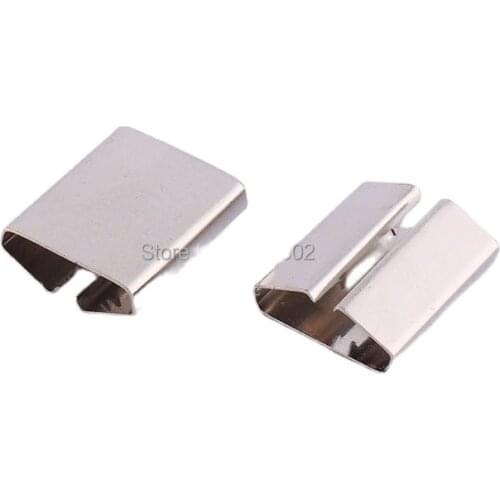 50pcs /lot 20*16mm nickel color webbing ribbon rope cord end caps hardware accessories