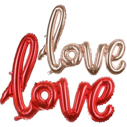 Fashion LOVE Shape Foil Balloon Home Wedding Birthday Anniversary Lover Party Decorating Balloon Huge Foil Balloon Decoration
