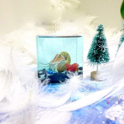 Marine Handmade Nautilus Crystal Animal Qi Tan Ocean Living Fossil Resin Decoration Car Creative Gifts