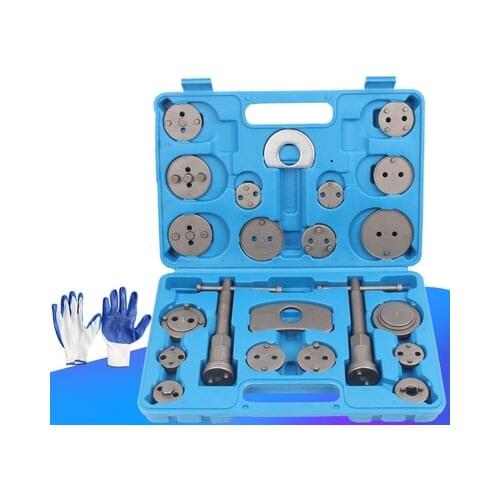 22PCS Universal Auto Disc Brake Pad Caliper regulator Rewind Wind Back Tool Kit Brake Pump Piston Adjustment Car Repair Tools