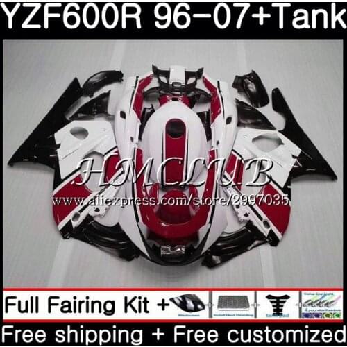 New red Body For YAMAHA YZF600R Thundercat 2002 2003 2004 2005 2006 2007 0HC.20 YZF-600R YZF 600R 02 03 04 05 06 07 Fairing
