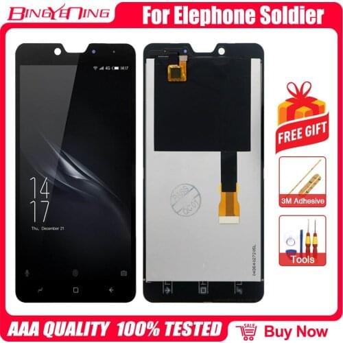 New Original 5.5 Inch Touch Screen+2560*1440 LCD Display Assembly Replacement For Elephone Soldier Phone
