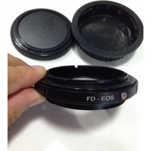 Lens Adapter FD Lens to For canon with Optical Glass Focus Infinity rear cap body cap 450D 50D 5D 500D 550D 600D 650D 700D