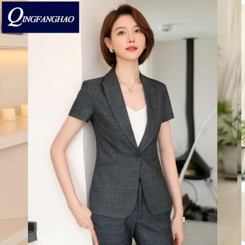 QingFangHao Women's Business Skirt Suits