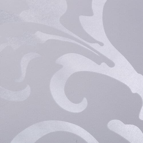 Nordic 3D Three-Dimensional Relief Non-Woven Wallpaper Gray Bedroom Living Room Damascus Background Wall Paper