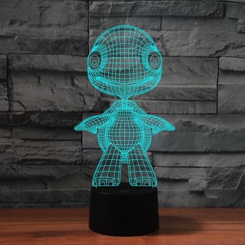 Sea Turtle 3D LED Night Light 7 Colors Remote Touch USB Table Desk Lamp for Baby Sleeping Lighting Home Bedroom Decor Gift