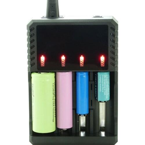 Universal Battery charger Digital Intelligent 4 Slot Battery 18650/26650/16340/14500/10440/18500 Battery Charger for 18650