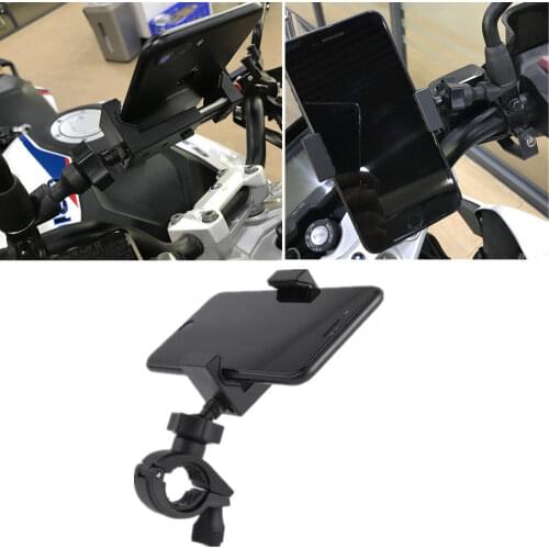 Universal Adjustable Motorcycle Handlebar Holder Bracket Mount Stand for Mobile Cell Phone GPS Navigation