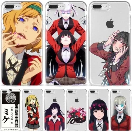 Japanese Anime Kakegurui Jabami Yumeko TPU Soft Silicone Phone case For iPhone XS 6 7 8 Plus SE20 11 12Mini Pro Max Fundas Coque