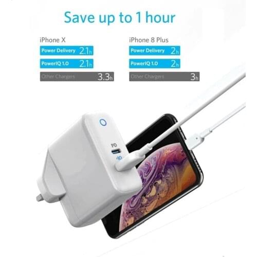 ILEPO 36W 2-Port USB C Charger For iPhone 12 Mini/Pro Max/SE MacBook iPad Pro Airpods Pro Switch Power Delivery 3.0 Type C