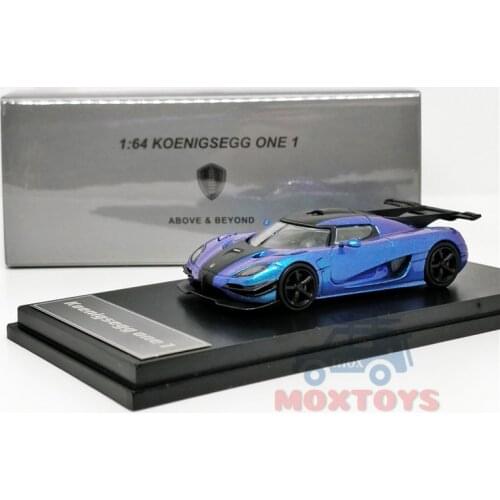 1:64 Koenigsegg One Chameleon Blue Diecast Model Car