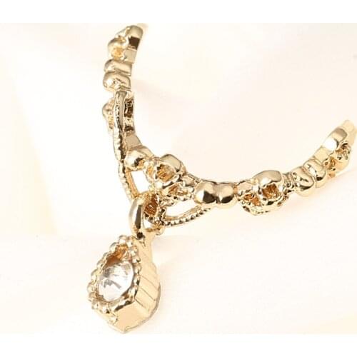 1 Pcs Crystal Water Drop Ear Cuff Elegant Female Wrap Clip Cartilage Earrings Banquet Daily Wear For Women Ear Jewelry