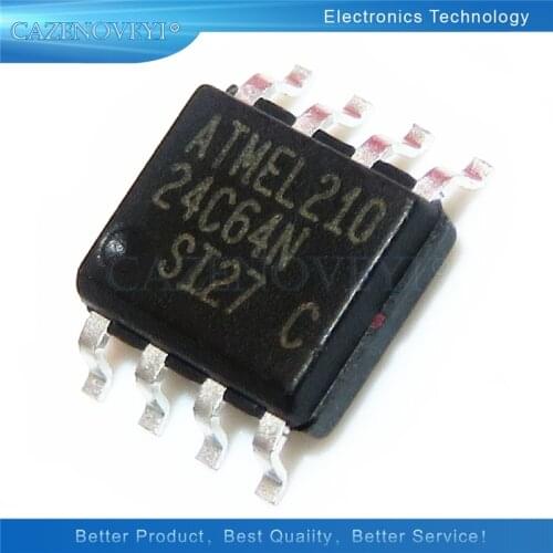 10pcs/lot 24C64RP 24C64WP 24C64 ST24C64WP AT24C64N AT24C64N-SU27 SOP-8 In Stock