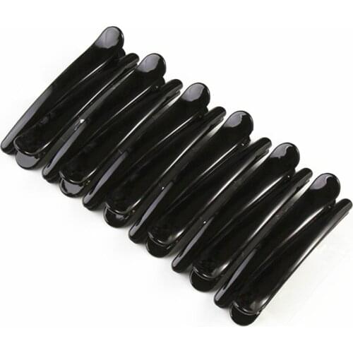 12 Pack Black Hair Clips Salon Sectioning Hairpins Hairstyle Hair Barrettes Makeup Clips accessories