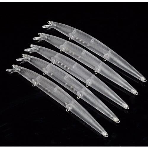 18.5cm/19.84g Blank Unpainted Bait DIY Minnow Crankbait wobbler Unpainted Lure Freshwater Fishing Blank Hard Lures Isca Pesca