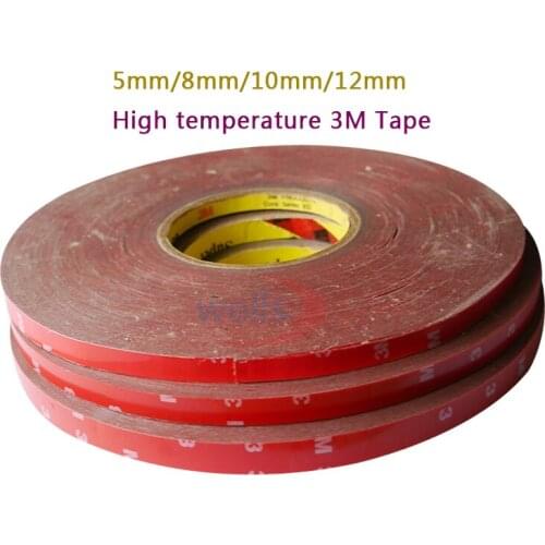 33M/Roll 3M high temperature Tape 5/8/10/12 mm Automobiles For Double Side Adhesive Tape Car Exterior Tape Car Stickers