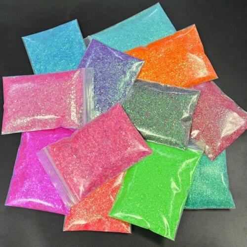 50g/Bag 12 Colors Nail Art Glitter Sequins Holographic Irregular Laser Chunky Nail Spangles Makeup Face Body Shiny Flakes SFD80