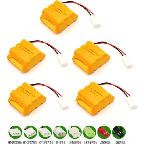 700mAh 8.4v Rechargeable Battery for RC Toy Car Boat Trucks Trains Model Battery NiCD AA 8.4v Battery Pack 1pcs to 5pcs