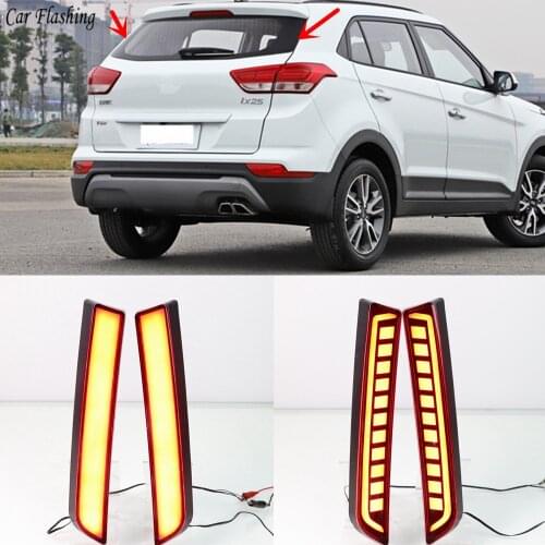 Car flashing For Hyundai IX25 Creta 2014 2015 2016 2017 2018 2019 Rear Trunk Lamp Braking lights Driving Lights rear fog lamp