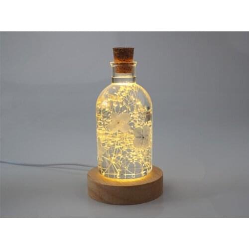DIY Led Night Light Lamp Holder Bottle Silicone Mold Jewelry Epoxy Resin Mould For Jewelry Finding Making Tool Supplies