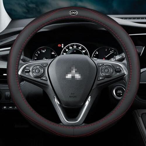 Car Steering Wheel Cover Set for Mitsubishi ASX Triton Pajero Adventure Grandis Storm Fuso Breathable Car Styling Accessories