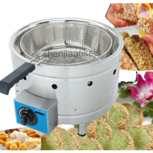 GF-15L Commercial deep fryer 15L Stainless Steel single basket fried whole chicken fritters french fries Gas fryer 1PC