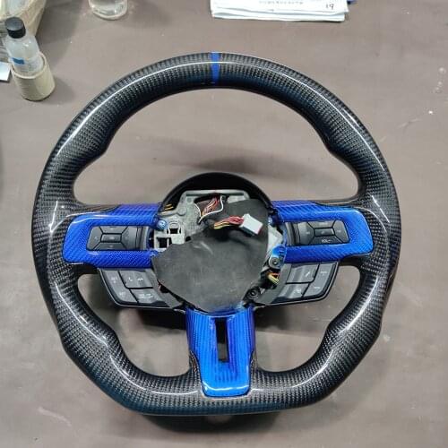 Customized Carbon Fiber Racing Steering Wheel For Ford Mustang GT Performance