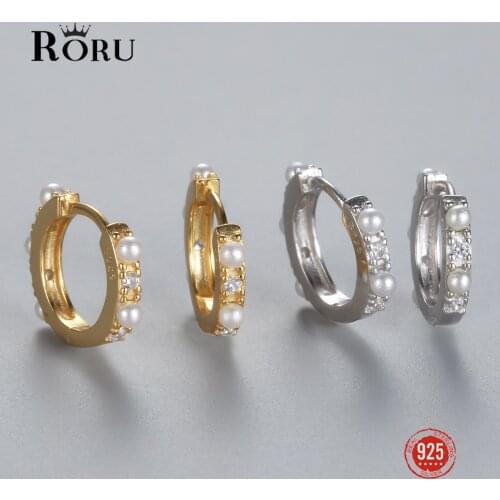 Hot Sale 925 Sterling Silver Earring Gold Color Small Circle Hoop Earrings For Women Birthday Simple Noble Jewelry Gift NO.18