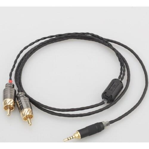 HIFI TRRS Balanced 2.5mm to 2 RCA Male Audio Cable For Cayin N5 Iriver AK240 AK380 AK120II Amp Onkyo DP-X1