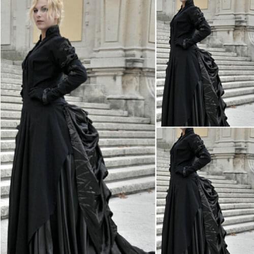 History! Customer-made Victorian dress 1860s Civil war Dress Scarlett Theater Costume Halloween Renaissance Dress V-548