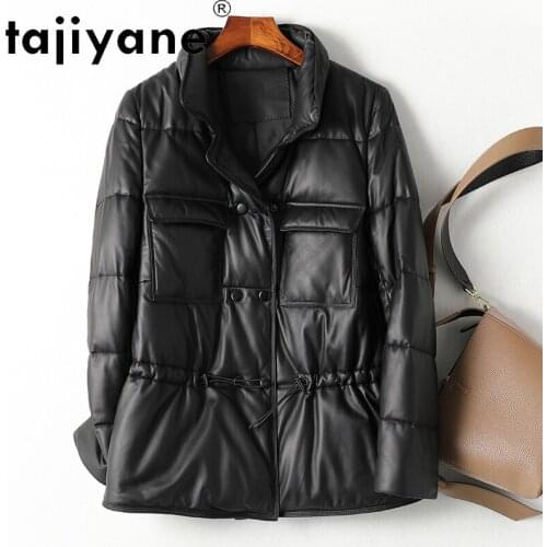 Coats Jackets and Women Winter Genuine Sheepskin Jacket Woman White Duck Down Coat Female Clothing Mujer Parkas TN606