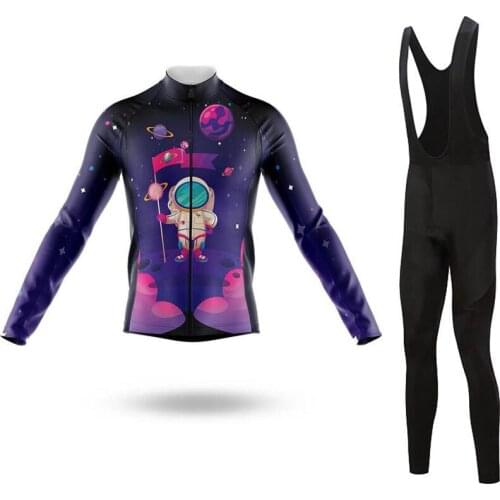 LairschDan Womens Road Long Bike Clothing Suit Female Cycling Jersey Full Sleeve Gel Pad Bib Shorts Set Bicycle Clothes Outfit