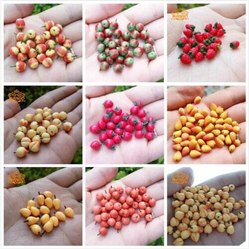 1:12 Dollhouse Miniature Fruit Mango apple juicy peach strawberry oranges 10pcs Free Shipping food toys model