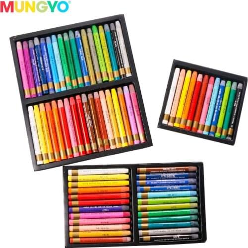 MUNGYO MAC series Gallery Aquarell Crayons 12/24/36 colors water soluble crayons ART drawing supplies