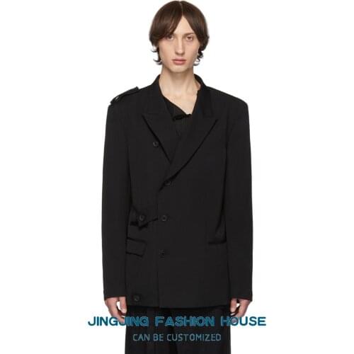 S-7XL!!2021 mens deconstruction of military style suit casual jacket