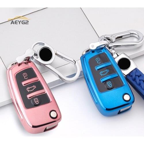 Soft TPU Car Remote Key Cover Case For Audi A3 8P A4 B7 B8 B5 B9 B6 A1 A5 Q7 Q5 A6 4F C6 C5 C7 C4 TT Q3 S3 A7 A8 C4 8N 8V 8L RS3